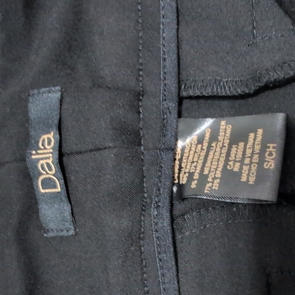 Dalia Black Ponte Pull On Work Pants Size Small - Picture 4 of 10